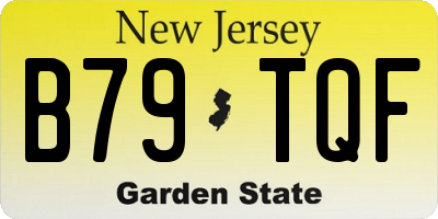 NJ license plate B79TQF
