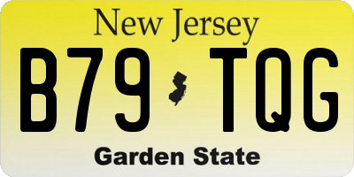 NJ license plate B79TQG