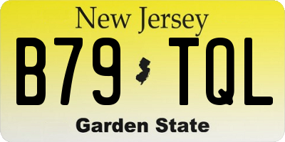 NJ license plate B79TQL