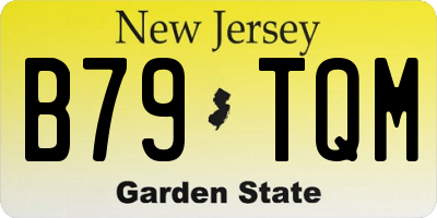 NJ license plate B79TQM