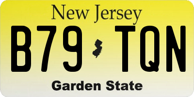 NJ license plate B79TQN