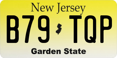 NJ license plate B79TQP