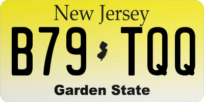NJ license plate B79TQQ