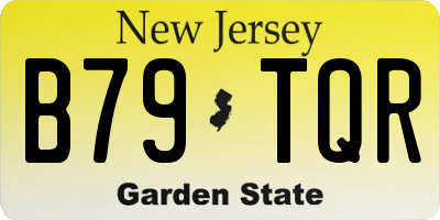 NJ license plate B79TQR