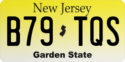 NJ license plate B79TQS