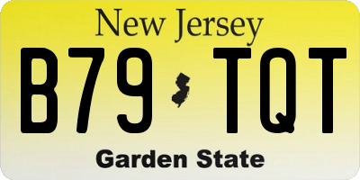 NJ license plate B79TQT