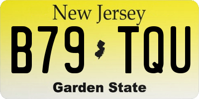 NJ license plate B79TQU