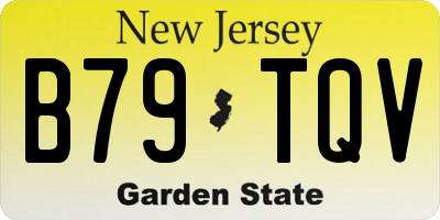 NJ license plate B79TQV