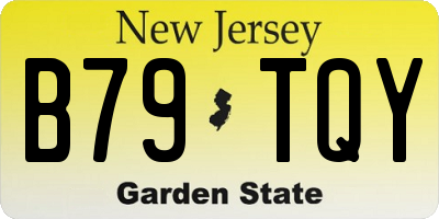 NJ license plate B79TQY