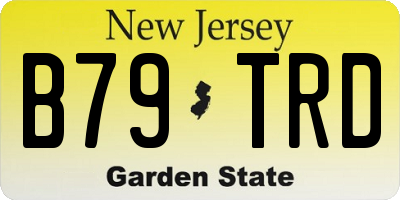 NJ license plate B79TRD