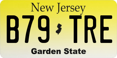 NJ license plate B79TRE