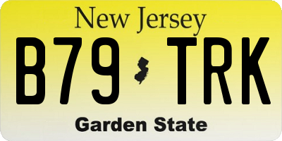 NJ license plate B79TRK