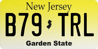 NJ license plate B79TRL
