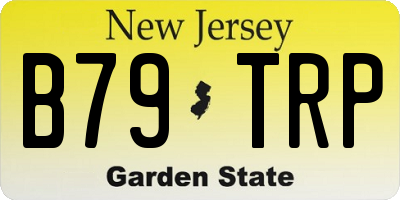NJ license plate B79TRP