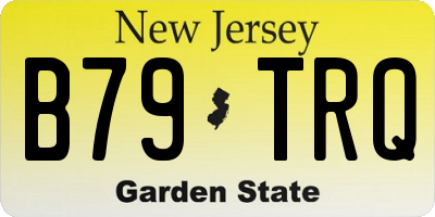 NJ license plate B79TRQ