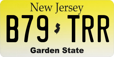 NJ license plate B79TRR