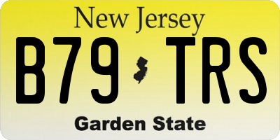 NJ license plate B79TRS