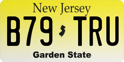 NJ license plate B79TRU