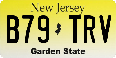 NJ license plate B79TRV