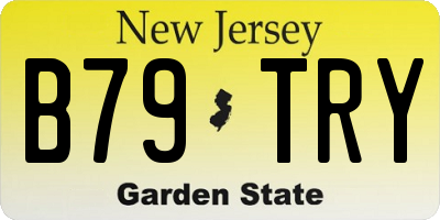 NJ license plate B79TRY