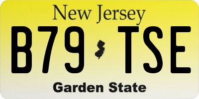 NJ license plate B79TSE