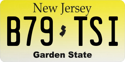 NJ license plate B79TSI