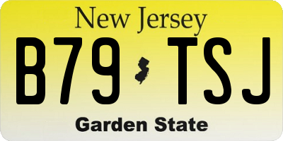 NJ license plate B79TSJ