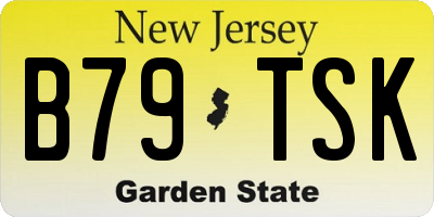 NJ license plate B79TSK