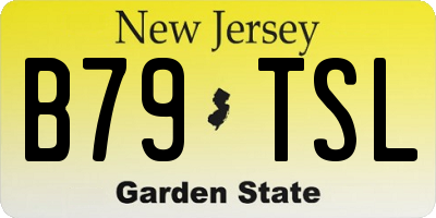 NJ license plate B79TSL
