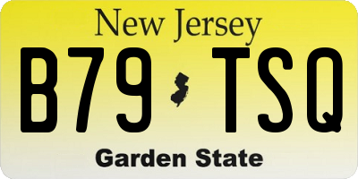 NJ license plate B79TSQ