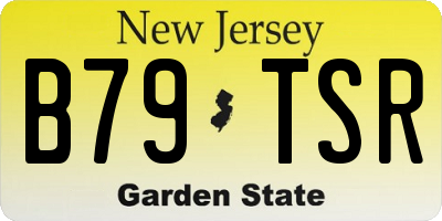NJ license plate B79TSR