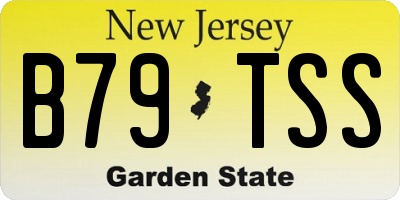 NJ license plate B79TSS