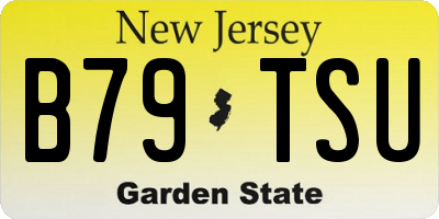NJ license plate B79TSU