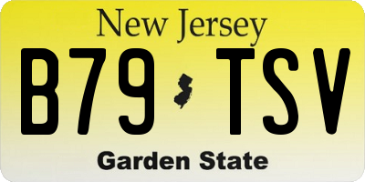 NJ license plate B79TSV