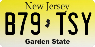 NJ license plate B79TSY