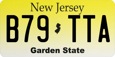 NJ license plate B79TTA