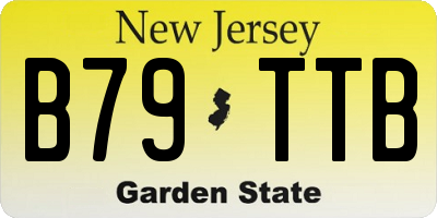NJ license plate B79TTB