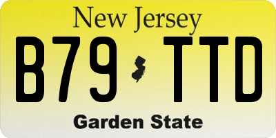 NJ license plate B79TTD
