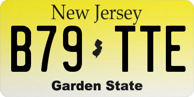 NJ license plate B79TTE