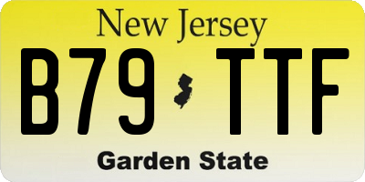 NJ license plate B79TTF