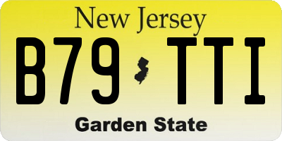 NJ license plate B79TTI