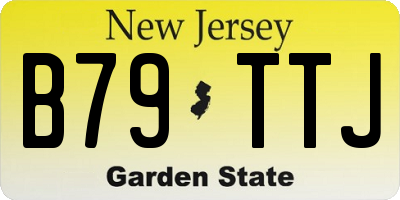 NJ license plate B79TTJ