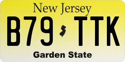 NJ license plate B79TTK