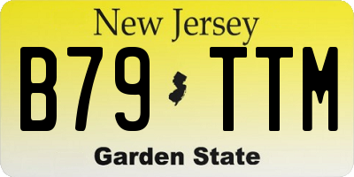 NJ license plate B79TTM