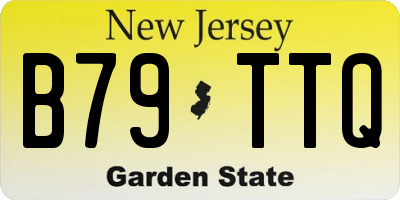 NJ license plate B79TTQ