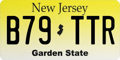 NJ license plate B79TTR