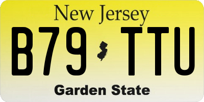 NJ license plate B79TTU