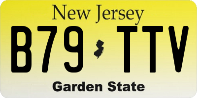 NJ license plate B79TTV