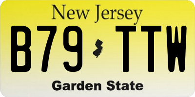 NJ license plate B79TTW