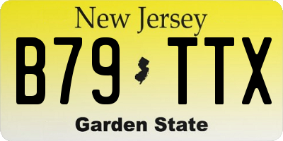 NJ license plate B79TTX